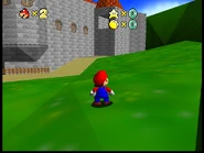 A hole in the castle.