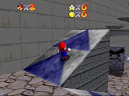 Running up a ramp on the west side.