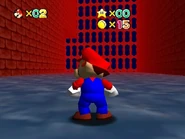 The hallway leading up to the library room.