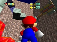 The area viewed from the bottom.