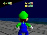 The spire that used to hold a double door has sunken into the earth.