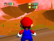 The islands in the sky, with the mountain in the background.