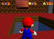 One entrance to the underwater tunnel.