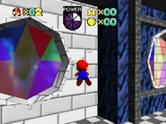 The underwater area.