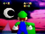 Moon over the castle.