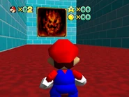 The painting leading to the fiery state of Lavish Lava Mountain.