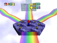 The paths branching off.