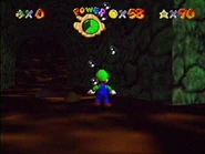 The remains of the Big Bob-omb in the cave.