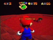 Mario looks at poor Luigi's body.