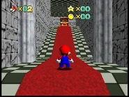 Mario at the entrance.