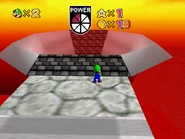 We're at the end now, jumping into the hole will send you into Bowser Inside The Volcano.