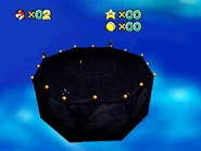 The area from a bird's eye view (possibly a camera bug).