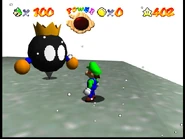 The prince stares Luigi down.