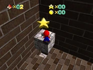 The star in the corner of the map.