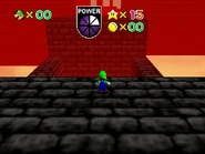 A lava trap with two narrow directions to follow.