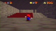 The carpeted steps leading to Elder Koopa's Library.