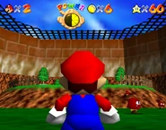 Mario in the garden as it originally appeared.