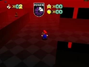 The maze, with Big Boo's exposed cage.