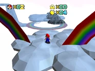 The platforms leading up to the big house.