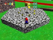 Bowserslobby8.jpg (130 KB) The item box containing the star in the hedge maze.
