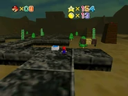 The area viewed from the spawn point.