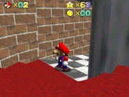 Lowest part of the area, near what would have been the 1st floor.