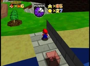 Wing Cap hidden in the leftmost window on the back of the castle.