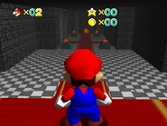 The interior section.