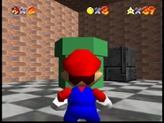 The secret room with a pipe leading to Fountain of Truth.