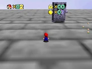 The platform with King Whomp.