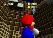 The area viewed from the bottom.