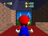 The second room from the left. Painting to Whomp's Kingdom.