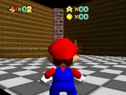 The room at the end of the left hallway, leading to Bowser's Castle.