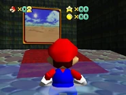 The painting leading to the Sandy Skyloft.