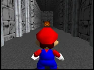 The upstairs hallway.