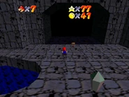 The sign nearby the entrance to Crawly Cave.