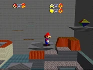 Mario facing the Crystal Tap.