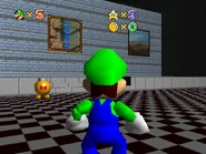 The painting leading to Pleasant, Pleasant Falls beside the painting leading to Piranha Plant Garden.