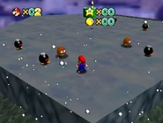 The top of the mountain.