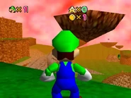 The islands in the sky, with the mountain in the background.