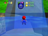 A mysterious tunnel behind the waterfall.