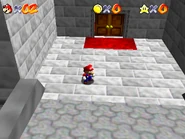 The doors that lead inside.