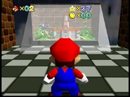 The aquarium and model castle.