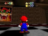 Broken ceiling geometry.