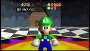 Bowser's laughter mocks Luigi.