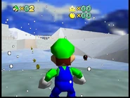 Luigi. Coins. Bob-omb.