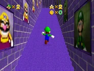 The staircase leading up to the very top of the area.