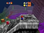 B3313v1.0toxicruins2.png (1.28 MB) View of the cannon, feat. a giant Shy Guy down below.