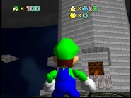 The tower as seen from the cage bridge.