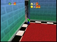 A hidden passage in a corner.